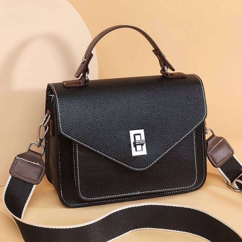 Cowhide Genuine Leather Women Crossbody Bag Design Handbags Female Shoulder Bags Ladies Messenger bag For Commuting