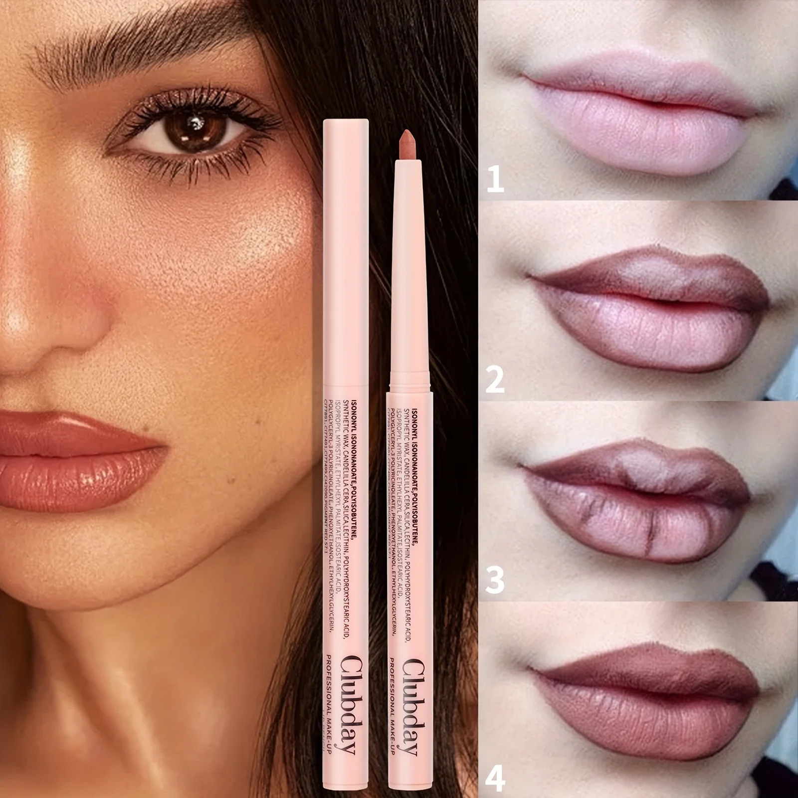 6 Colors Lip Liner Pencil Matte Waterproof Non-Stick Cup Lipstick Long Lasting Sexy Red Brown Lip Liner Makeup Lip Contouring 250716