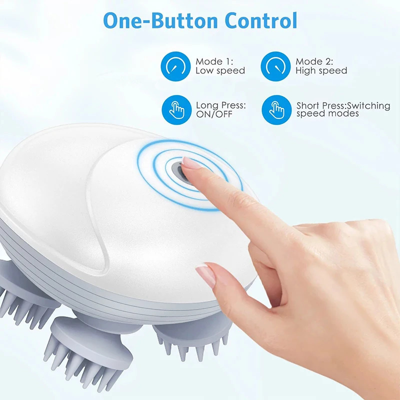Deep Scalp Massager Head Cleaning Massager Also Suitable for Pets Electric Massage Tool Washable and Portable 250716