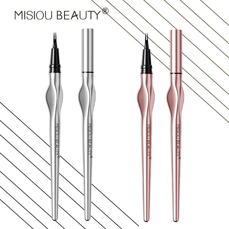 2 Point Wild Eyebrow Pencil Long-Lasting Easy Grip Waterproof Thin Liquid Silkworm Brow Pen Korean Makeup for Eyebrow Tattoo 250712