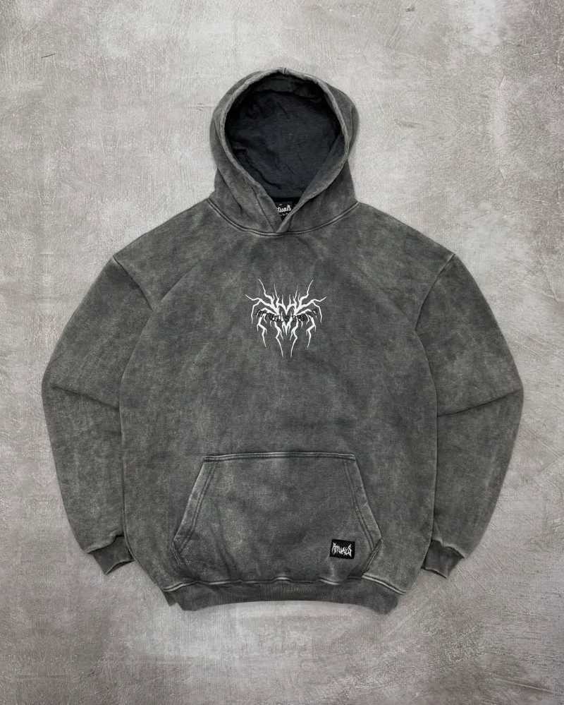 Hip-hop Retro Washed Men Clothing Hoodies Gothic Punk Streetwear Pullovers Fashionable New Casual Printed Loose Sweatshirts X250718