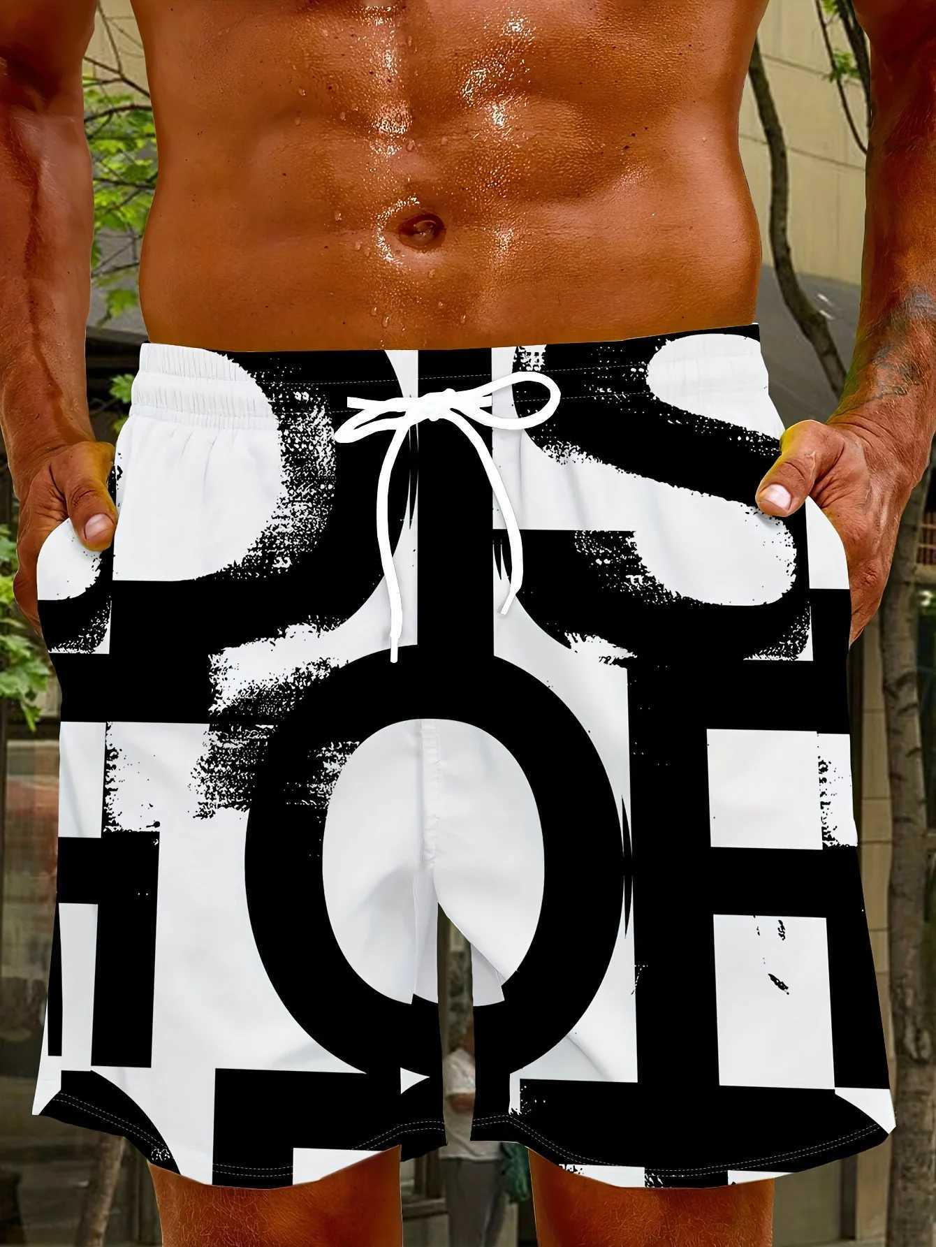 2025 Summer new Mens shorts personalized printed quick-drying breathable beach shorts W250718