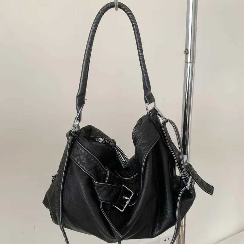 Soft Leather Tote Bag for Women Shoulder Bags Motorcycle Crossbody Bag for Women Designer Bags Purse and Handbags Z250718