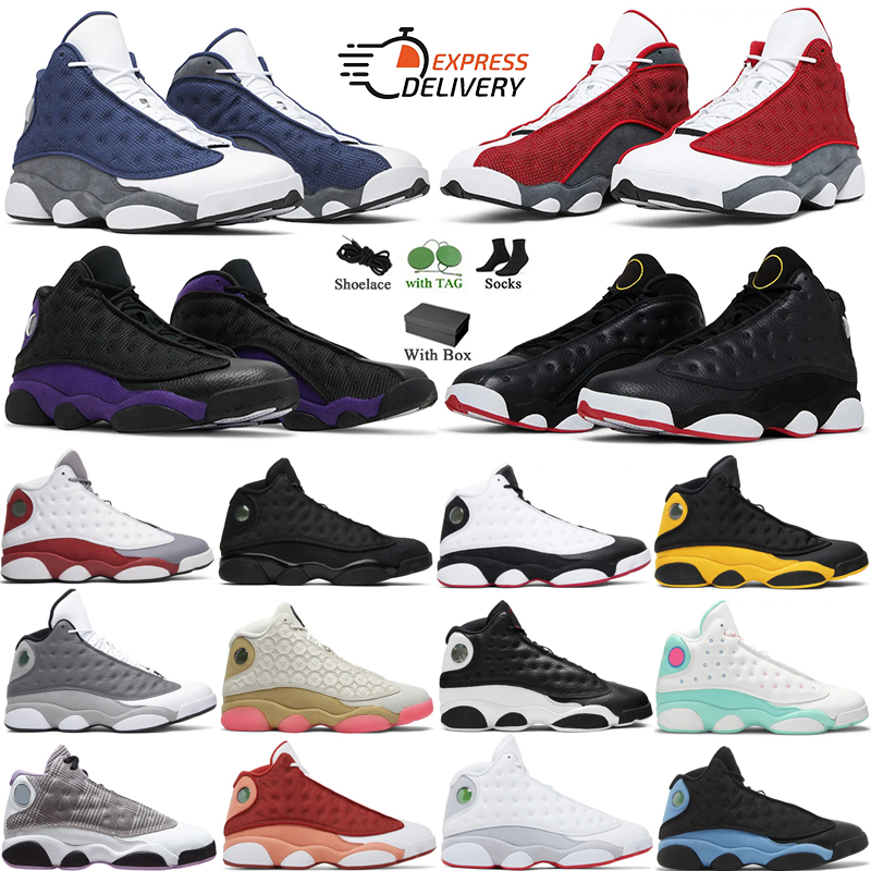 Designer Basketball Shoes For Men Women 13 Trainers Blue Grey Red Black Flint Playoffs Wheat Court Purple Hyper Royal Obsidian Sneakers Shoe