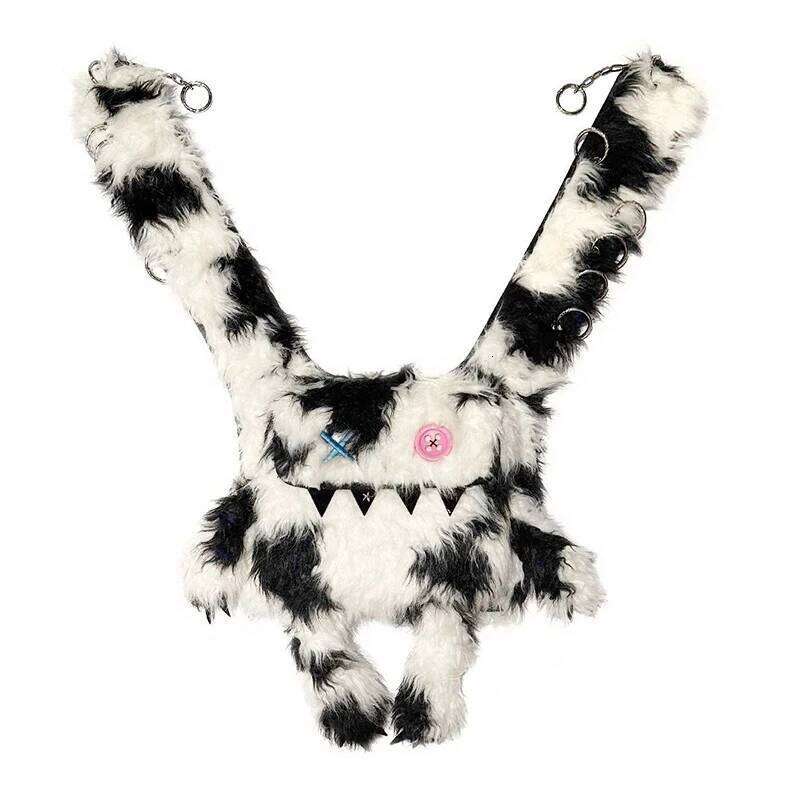 Funny Women Backpacks Furry Monsters Individuality Crossbody Y2k Aesthetic Designer Bag Female