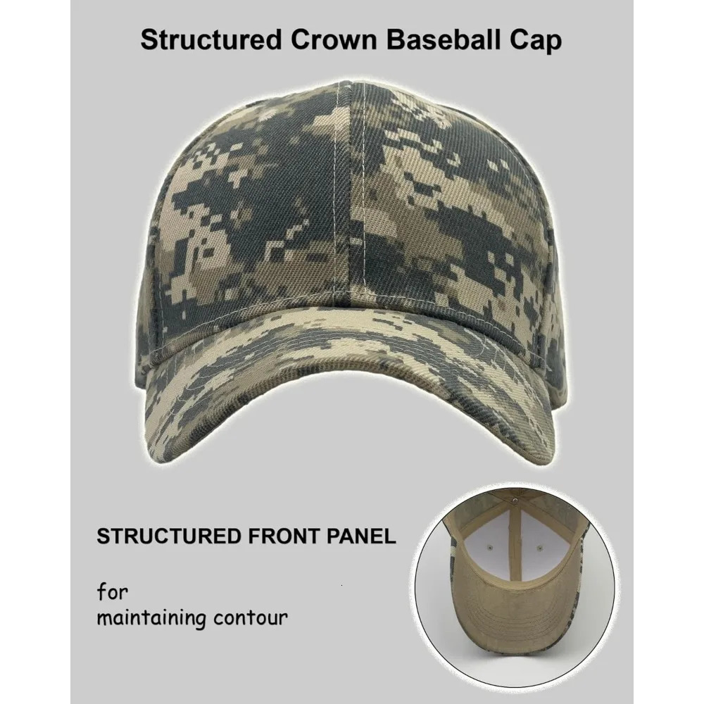 Structured Baseball Cap with Adjustable Closure - Performance Hat for Outdoor Activities and Custom Embroidery 250730