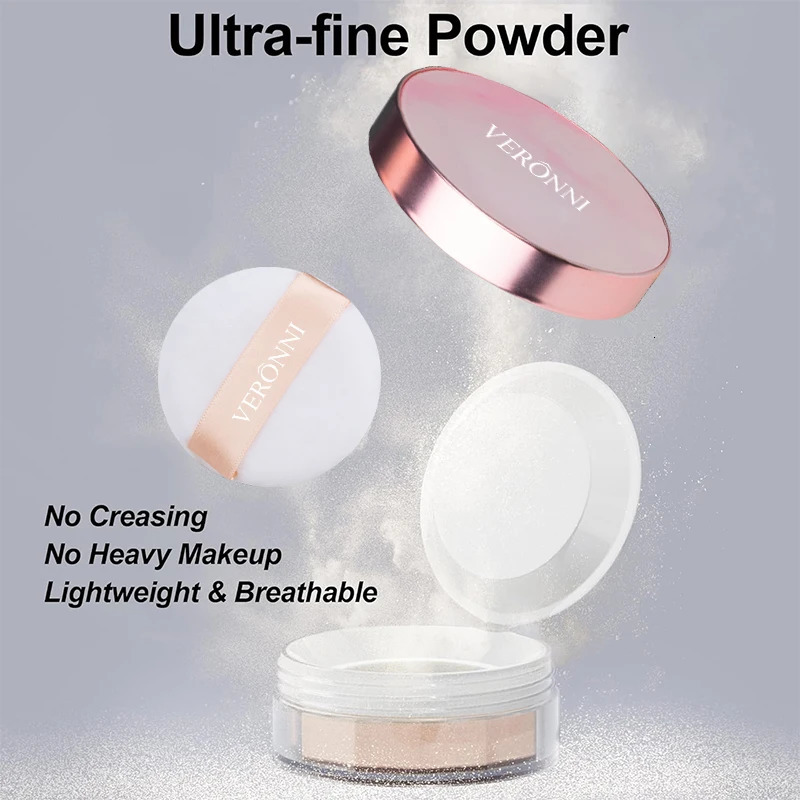 Loose Setting Powder Waterproof 3 colors facial cosmetics Natural Soft Face Makeup Powder Oil Control Face Loose Pressed Powder 250716