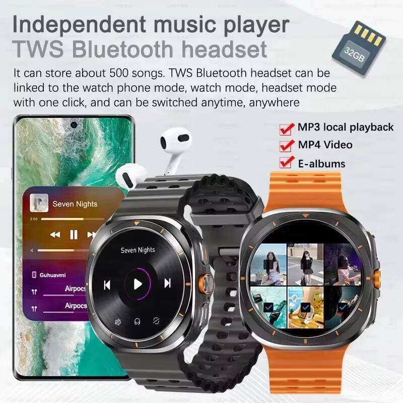 For Samsung Galaxy 7 Ultra Smart Men 32GB Memory NFC Bluetooth Call IP68 Waterproof Outdoor Sport Watch New Upgraded free shipping