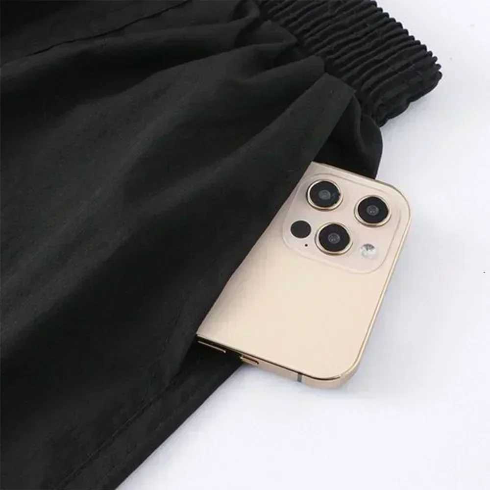 00% Pure Cotton Quick Dry Mens Shorts Loose Fit Summer Casual Pants Split Style Waist Hanging Pants for Men W250718