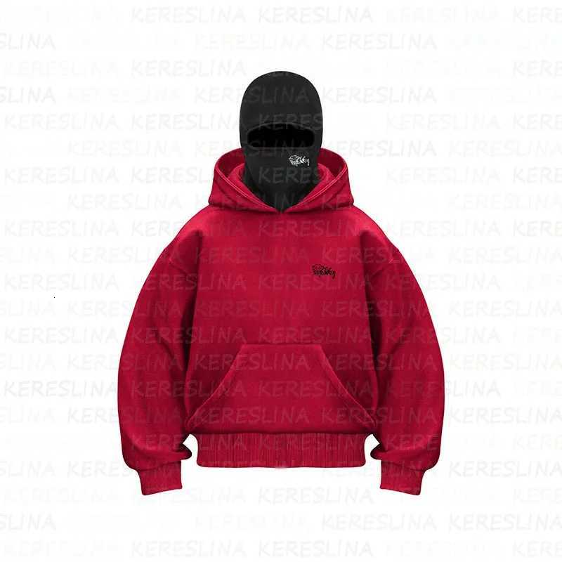 2K Vintage Double Hat Design Hoodie Harajuku Patchwork Gothic Streetwear Hip Hop Oversized Hoodie Sweatshirt Fashion Casual Tops X250718