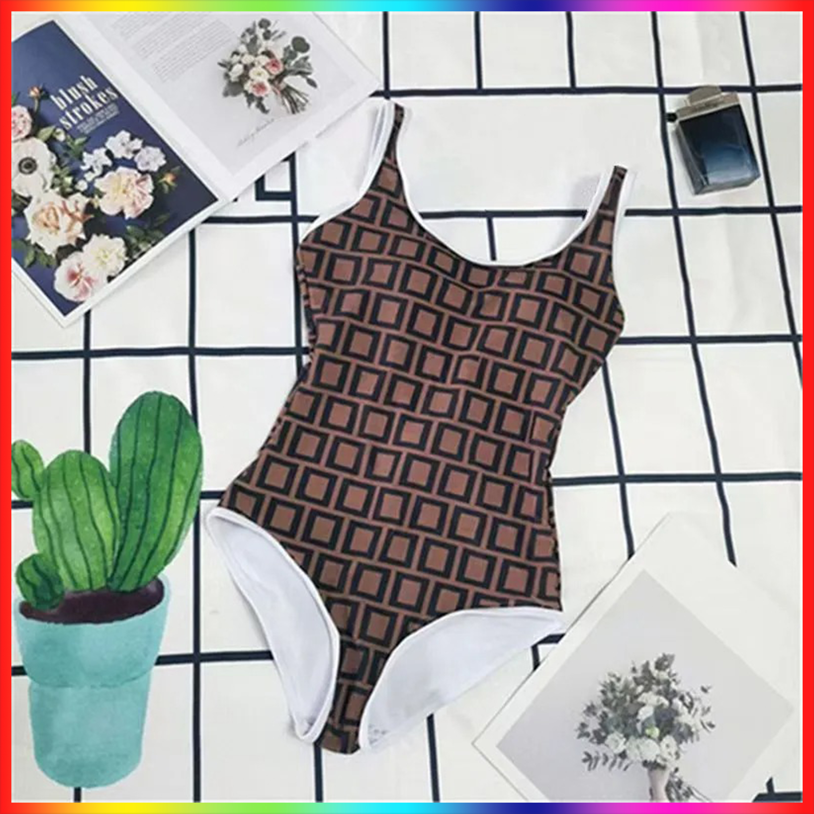 Fashion Womens Swimwear Sexy Girls Bathing Suit Summer Swimsuit Beach Bikinis Set Letter Pattern Women Bodysuit Swim Clothing