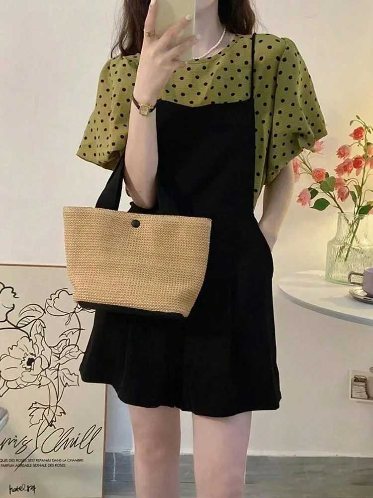 2025 New StrAW Woven Bag Summer VaCATion Beach Bag FAshion Leisure Countryside Style Woven Bag Leisure Handbag Z250718