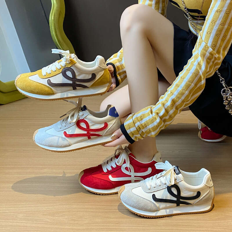 Round Free shipping Toe Cute and Ugly Forrest Gump for Women 2025 New High-End German Training Shoes Student Sneakers CL001