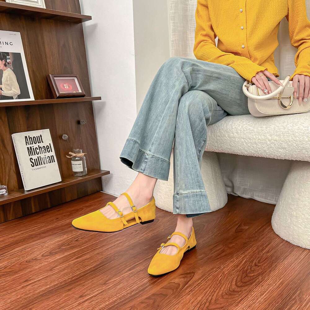2025 Autumn Summer New Mary Jane Flat for Women, Elegant Hollow Breathable Casual Versatile Shoes