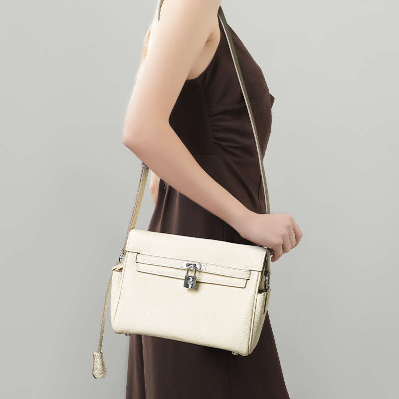 Luxury designer original Togolese leather messenger with large capacity and high quality hand slung portable shoulder bag.