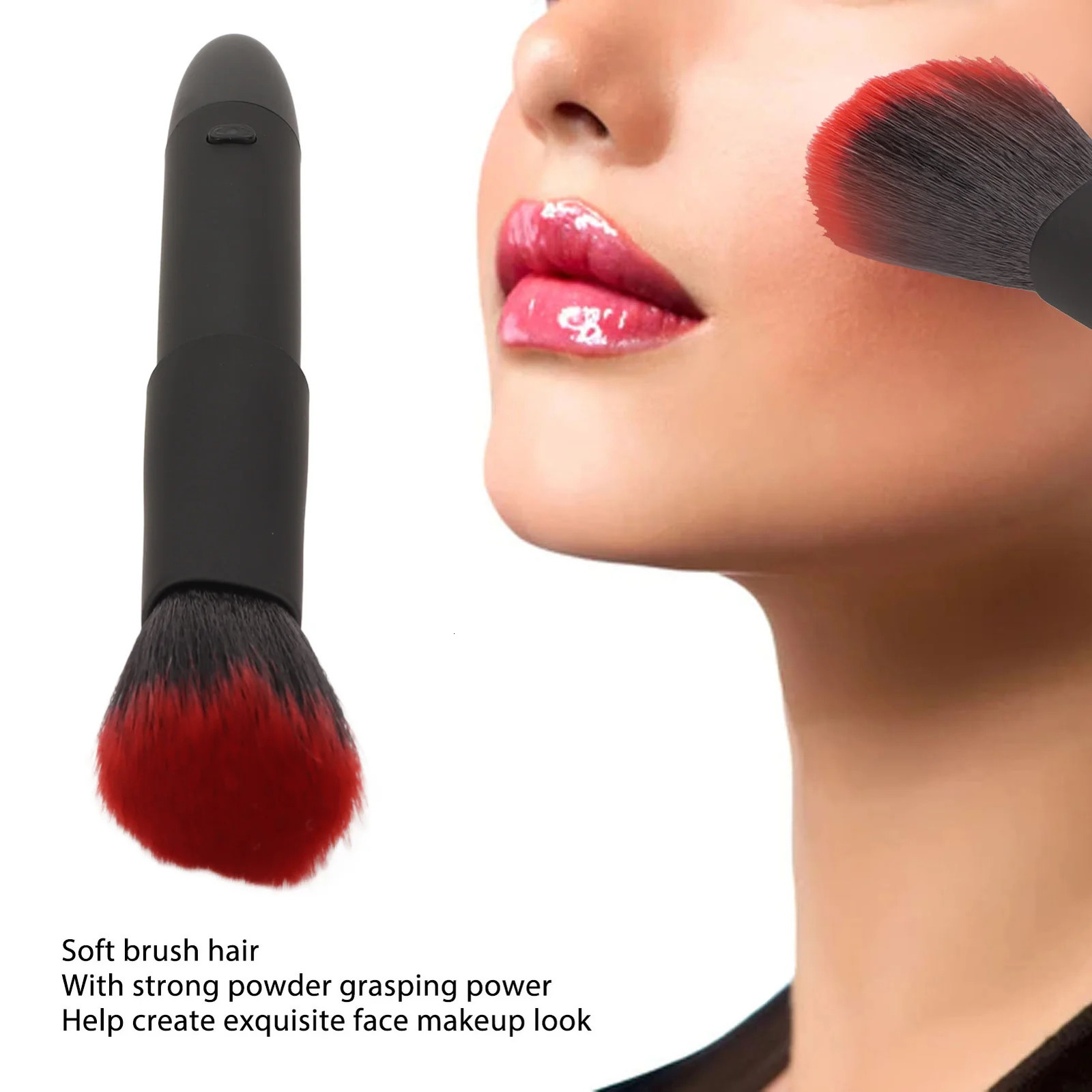 Electric Makeup Brush 10 Gears Rechargeable Adjustable Multifunctional Waterproof Blush Brush 250716