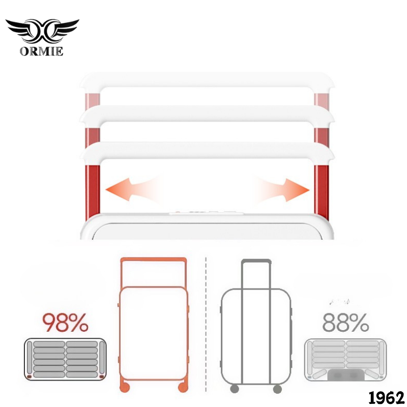 Durable Unisex Travel Luggage with Wide Pull Rod - Fashionable Student Suitcase