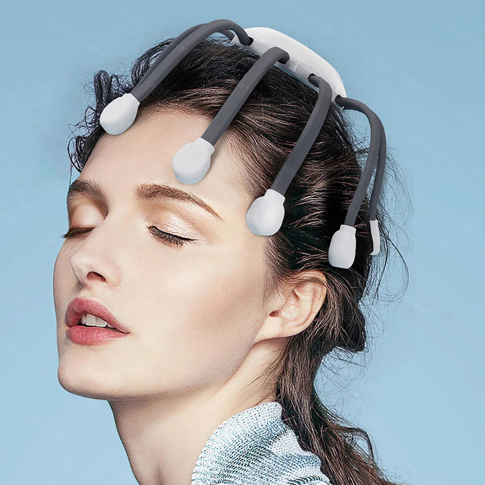 Electric Scalp Head Massager Octopus Claw Vibration Massage Stress Reliefheadache Relaxation Meridian Dredging Device 250716