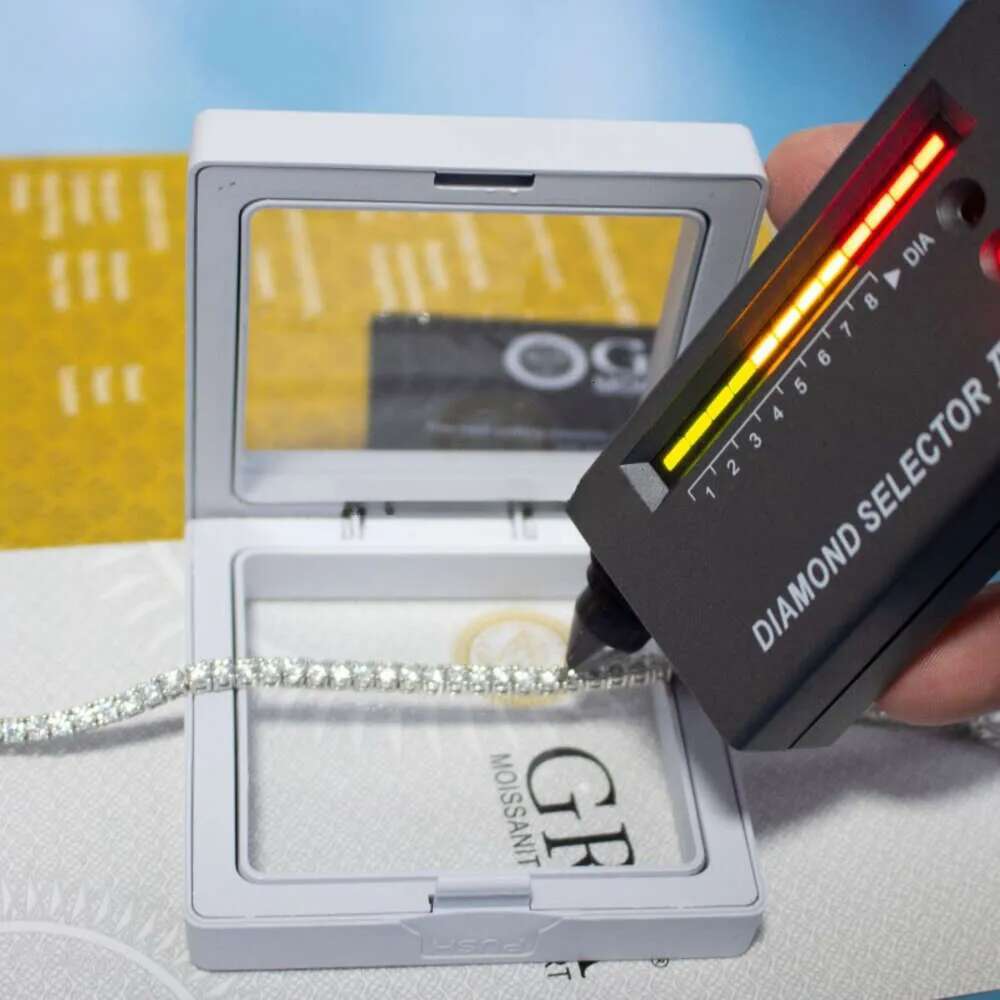 Grace Jewelry 3mm 4mm 5mm Mossanite Iced Out Sier Grown Dia Vvs Gra Moissanite Tennis Bracelet for Men Woman