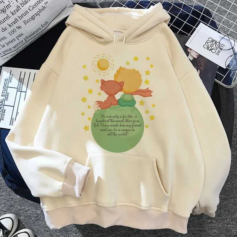 The Little Prince Hoodies Women Long Sleeve Top Anime Harajuku Streetwear Clothes Hood Women Japanese Clothing XJ250717