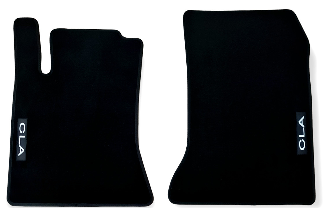 Front Car Floor Mats Velour For Mercedes CLA C117 Auto Liners Waterproof Carpet
