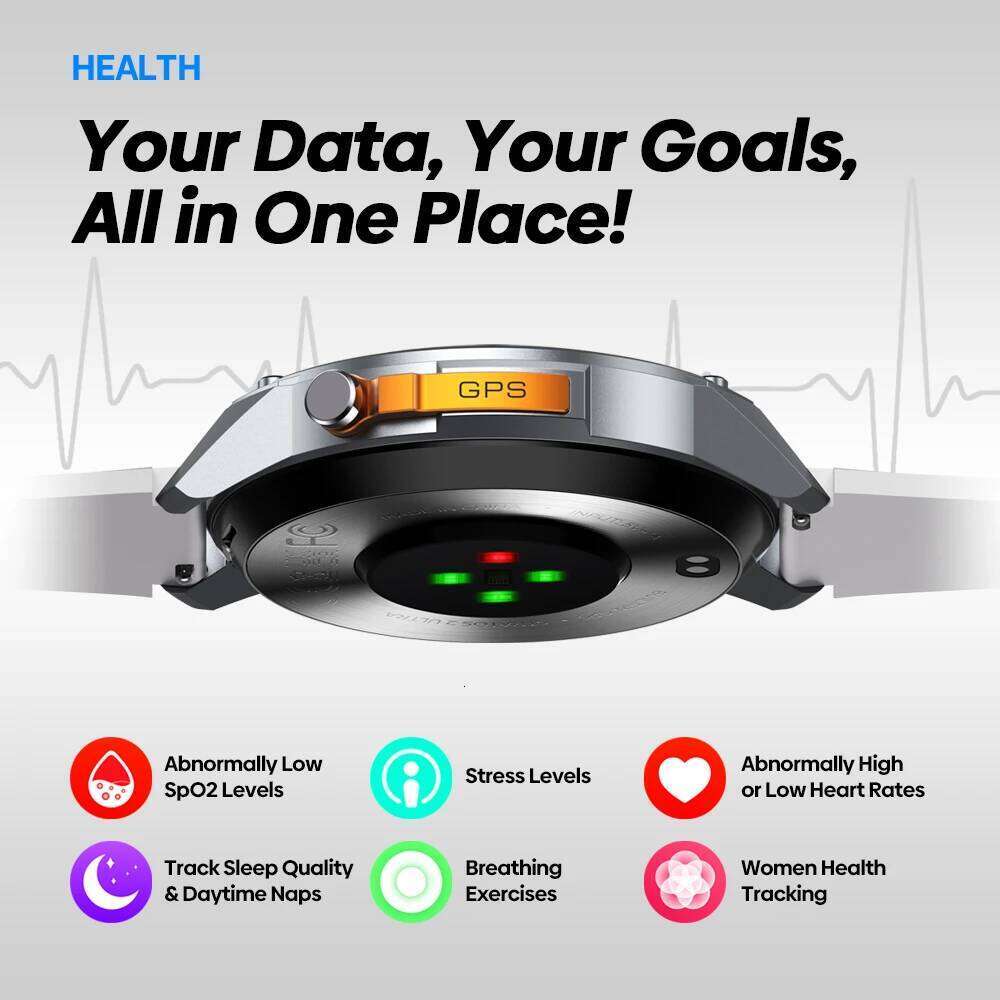 New Zeblaze Stratos 2 Ultra GPS Smart Watch Built-in Compass Barometric Altimeter Dual-band GNSS Voice Calling Smartwatch 10 ATM free shipping