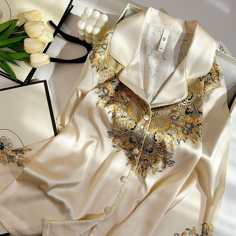 luxury Womens Gift for Friend Mom Spring Summer Chinese Style High-end Fashionable High-end Pajamas Gift Box Mothers Day 250718