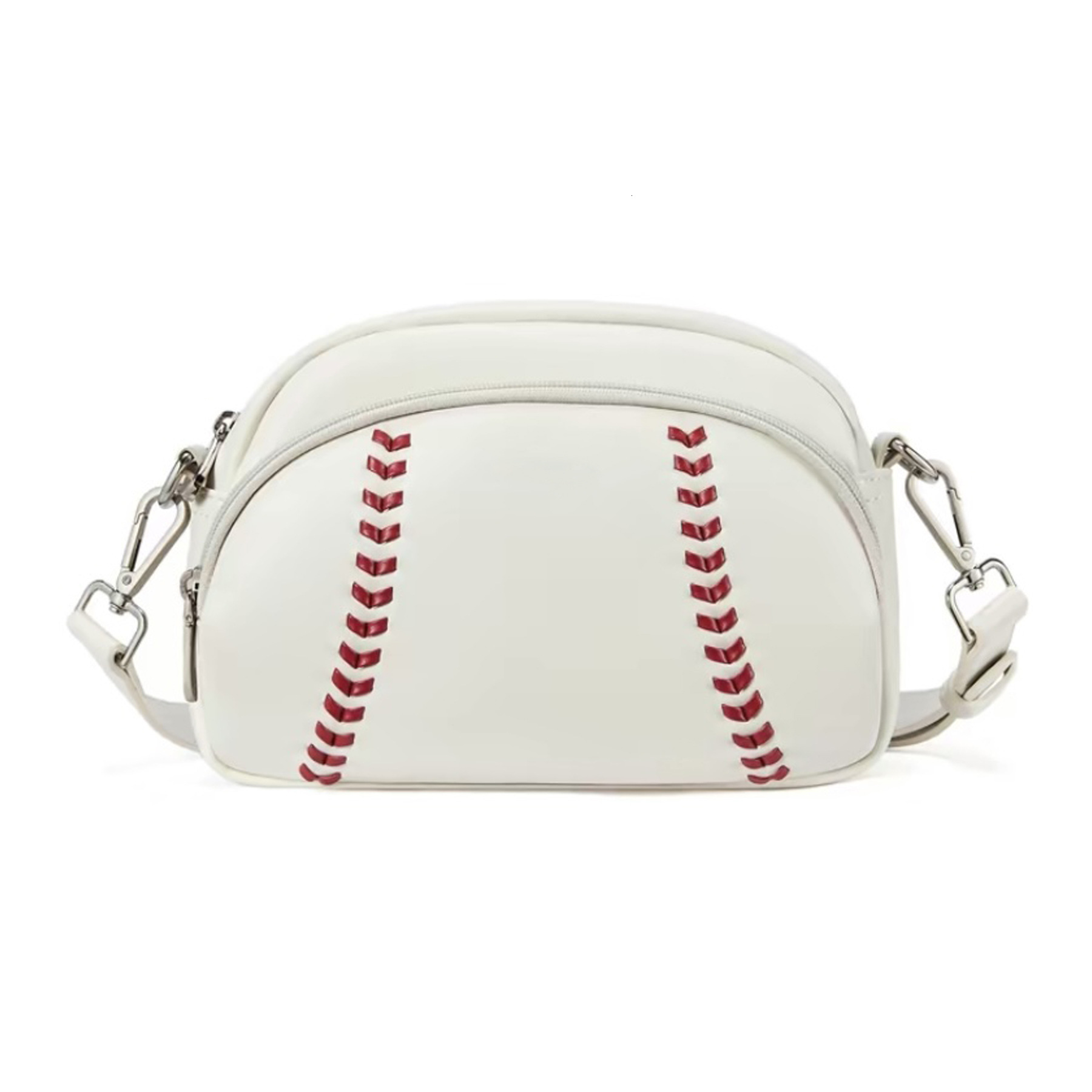 New Hot Selling Leather Retro Fashion Baseball Shaped Designer Bag Single Shoulder Crossbody Bag Outdoor Casual Crossbody Bag Sporty Handbag