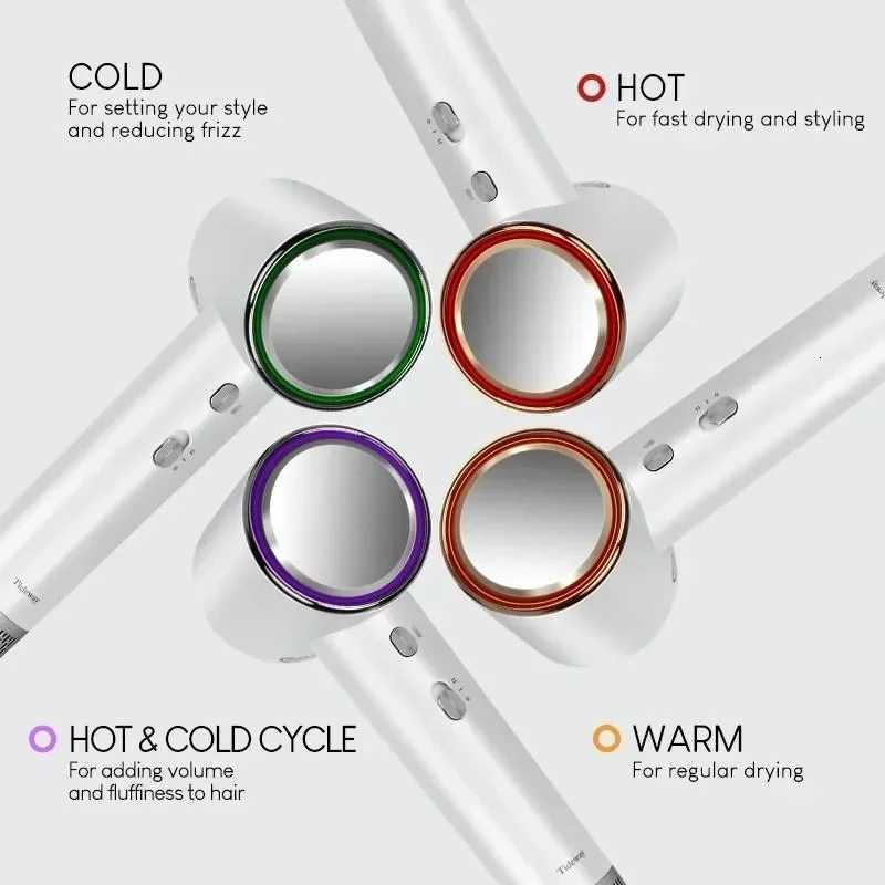 Tideway High-speed Hair Dryer Titanium Edition Blow Dryer Brushless Motor Ionic Technology 4 Temperature Settings Thermo W250718