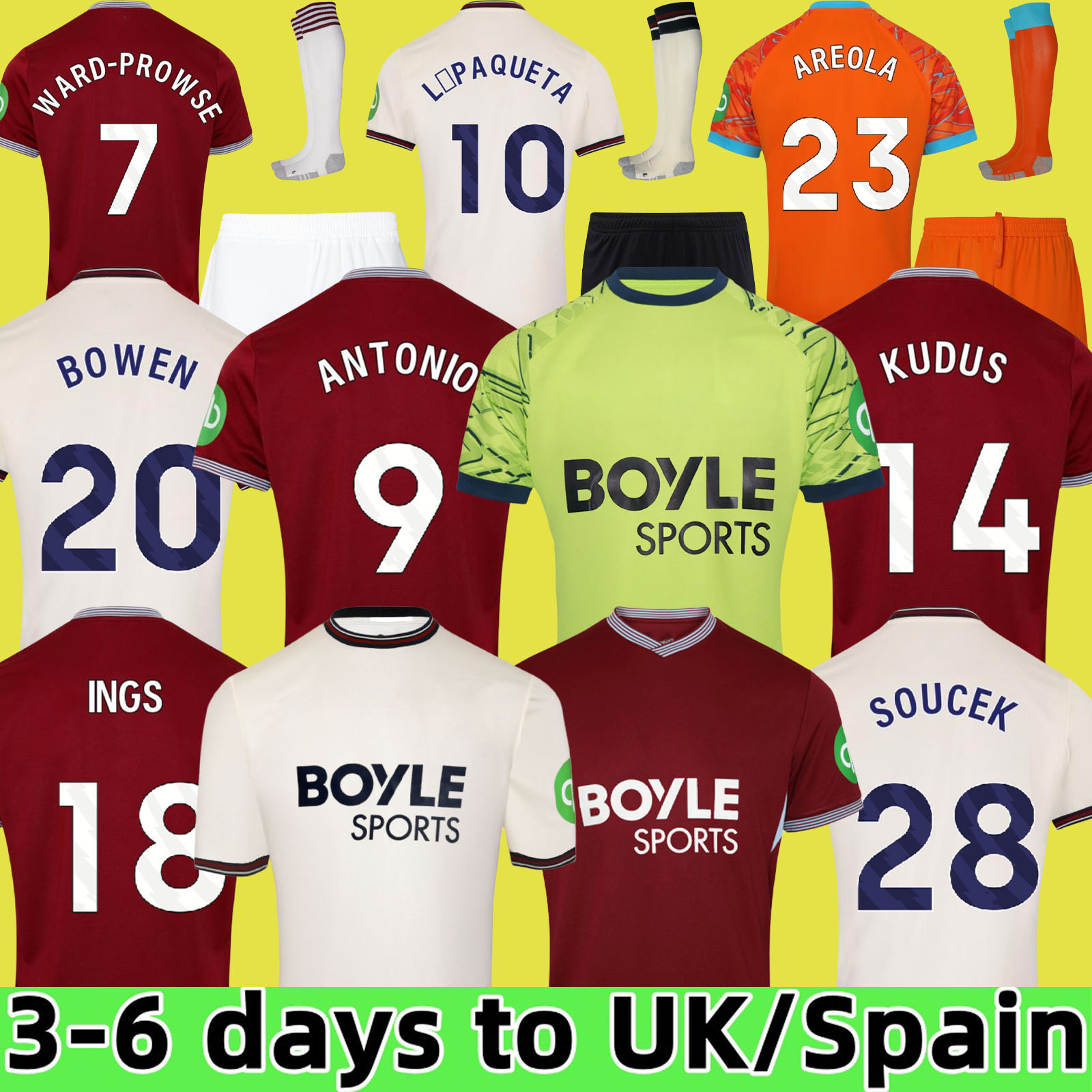 L.PAQUETA WARD-PROWSE 24 25 26 Soccer Jerseys ANTONIO SOUCEK INGS 2024 2025 top third blue Football Shirt Uniforms Alvarez KUDUS GUILHERME KILMAN wEsTS BOWEN HaMsS