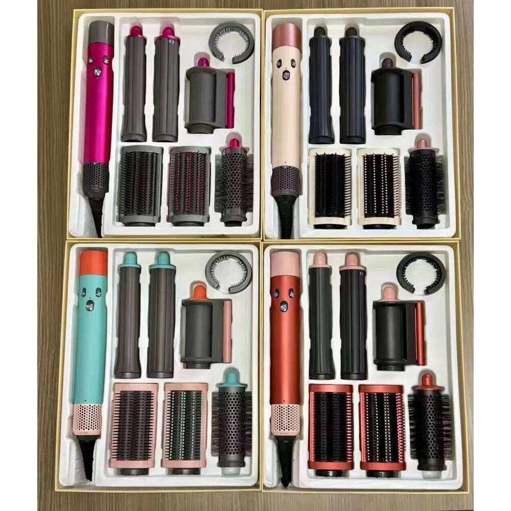 7-In-1 Multi-Function Curling Iron Straightener Hot Air Comb Styling Kit Salon-Like Results At Home Mini Hair Dryer