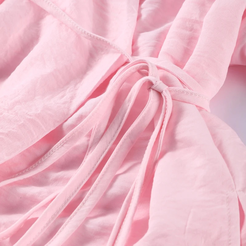 Casual Long Sleeve V Neck Shirts Long Skirt Suit Chic Solid Lace Up Shirt A Line Skirt Set for Women 2025 Lady 2 Pcs Outfits 250715