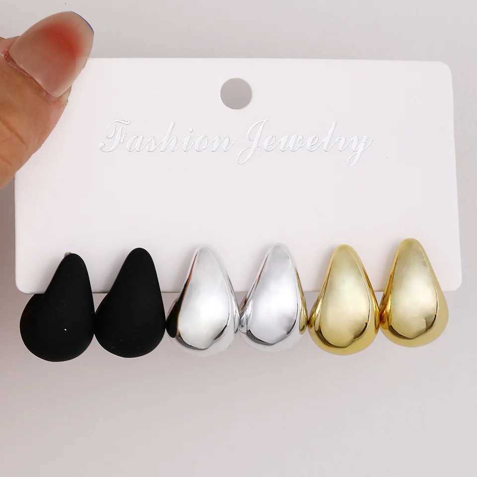 Vintage Elegant Teardrop Stud Earring Set Chic Simple Fashion Lightweight Earrings for Women Daily Wear Party Jewelry Gift 2025 X250718