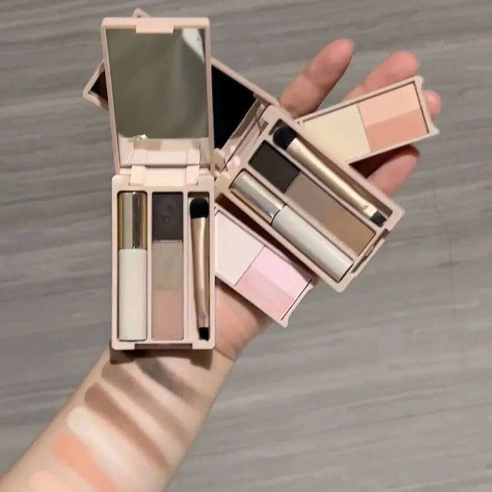 Judydoll Face Powder Paleta Iluminador Bronzer Contour Long Lasting Highlighter Palette Masscara Makeup Set Blush With Brush X250718