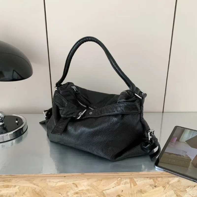 Soft Leather Tote Bag for Women Shoulder Bags Motorcycle Crossbody Bag for Women Designer Bags Purse and Handbags Z250718