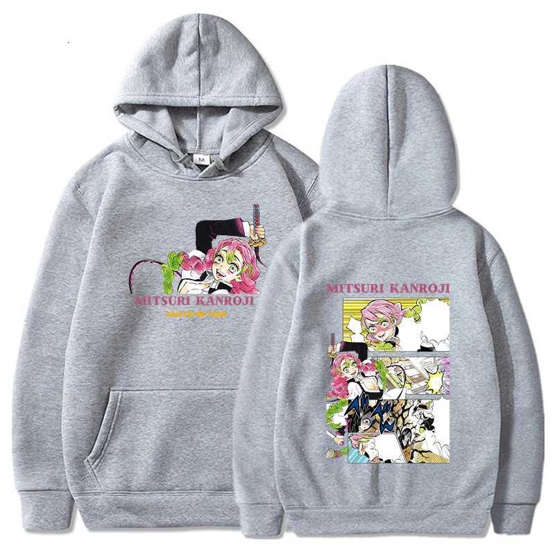 Demon Slayer Kimetsu No Yaiba Anime Manga Mitsuri Kanroji Hoodies Men Fashion Long Sleeve Sweatshirts Hoodies Pullovers Sweatshirts XJ250717