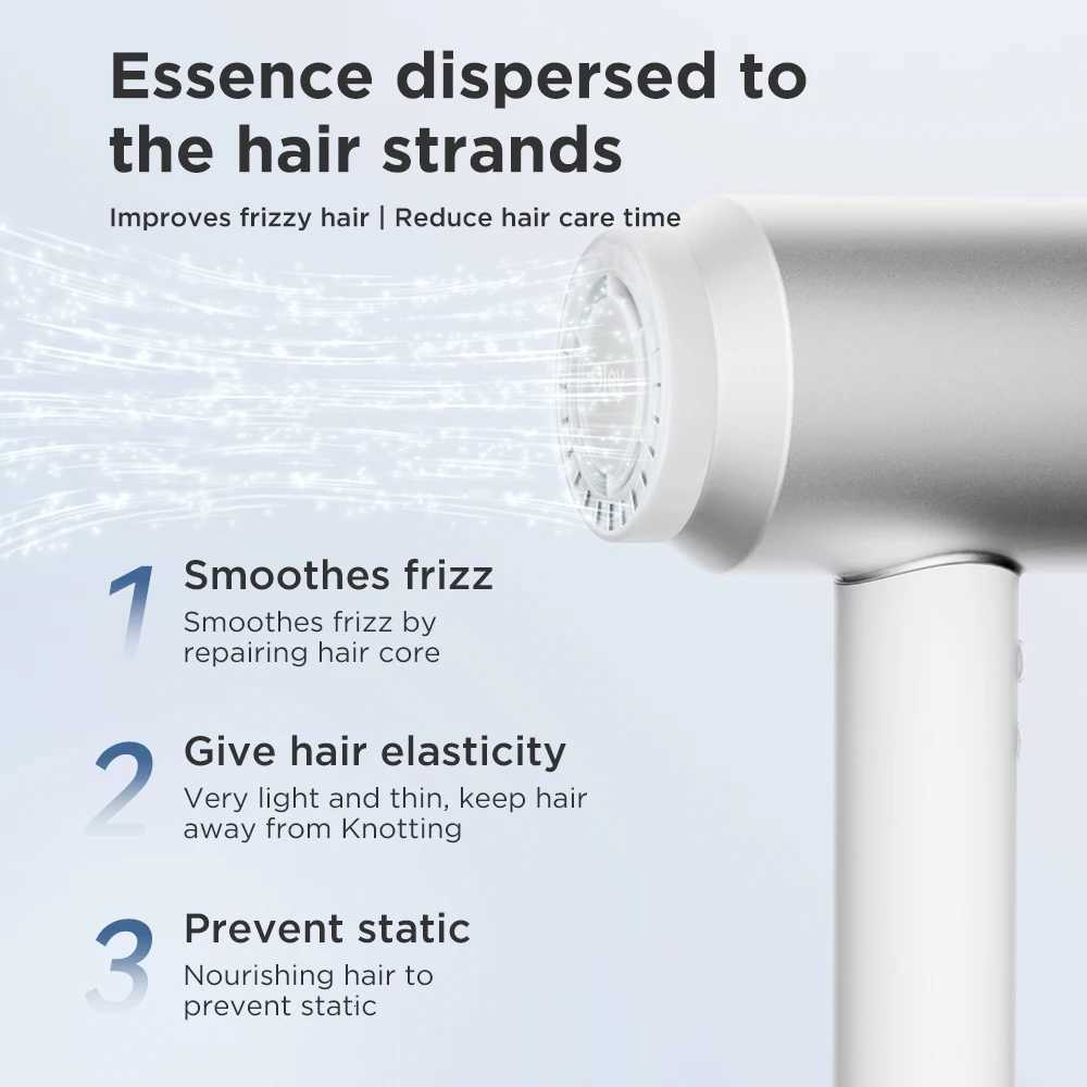 000 High-Speed Hair Dryer 900 Lightweight Powerful Brushless Motor Low Noise Quick Dryer Negative Ionic Blow Dryer W250718