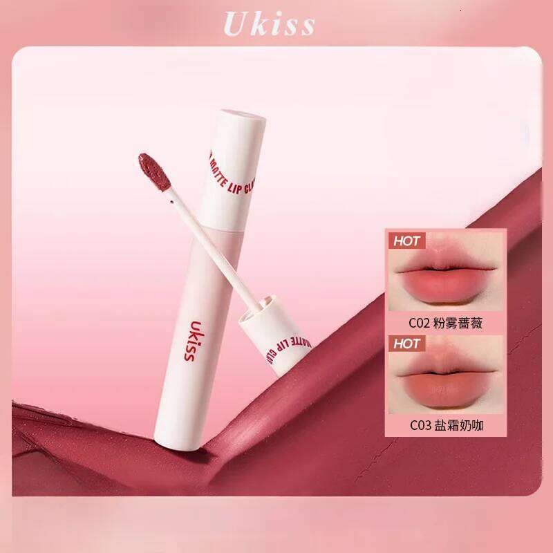 Ukiss Milk Colored Water Frost Glaze Lipstick Matte Veet Affordable Student Soft Mist Lip d Makeup X250717
