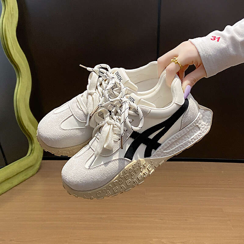 Thick-Soled Height-Increasing Dad German Training for Women 2025 Spring and Autumn New Versatile Soft-Soled Free shipping Casual Sports Shoes JC2670