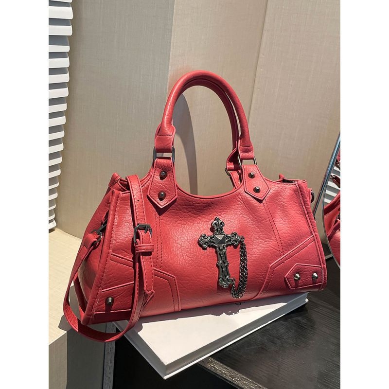 Small - niche motorcycle bags, women's cross - body bags 2025 new style hot girl bags under - arm bags high - end sense single - shoulder bags