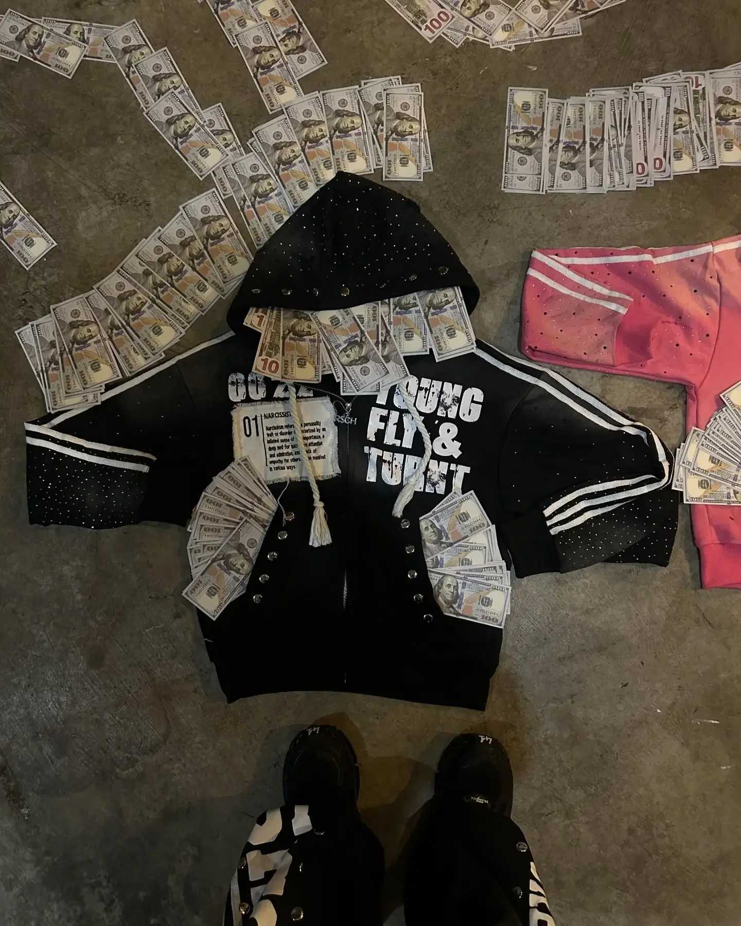 2K Retro Goth Women Embroidered Zip Hoodie Rock Harajuku Men Women Streetwear Punk Hip Hop Washed Hoodie K Pop Clothes X250718