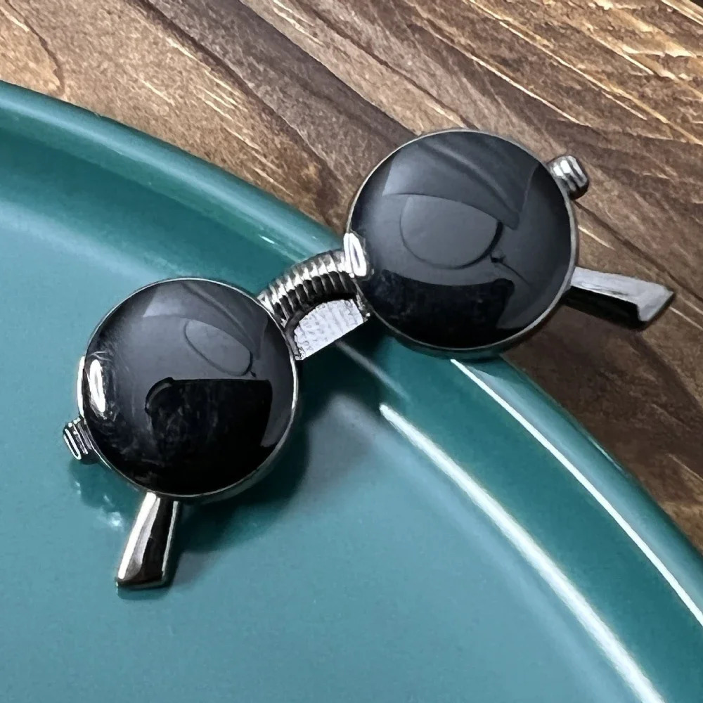 Korean Metal Eyeglass Frame Pipe Pocket Minimalist Style Tie Clip Fashion Trendy Bright Silver Color Accessories Jewelry for Men 250715