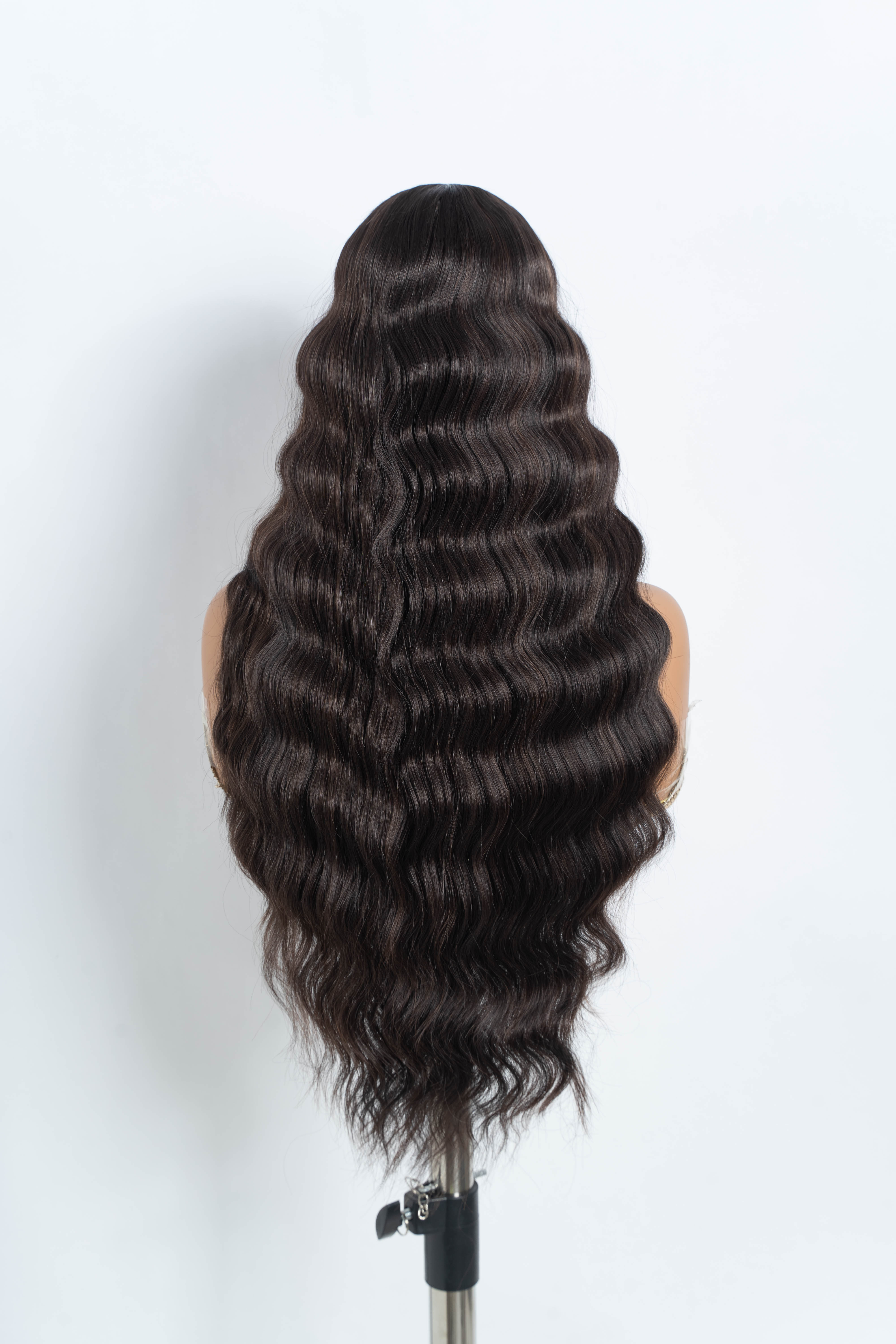 Rebecca Fashion Synthetic 13*4*1 Lace Front Wigs For Women 28 Inch Highlight Honey Brown Body Wave Wig Lace Wig