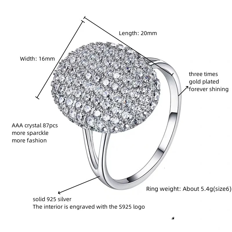 S925 sterling silver set with diamond Twilight Breaking Dawn Bella engagement wedding ring Fashion jewelry gift 250712