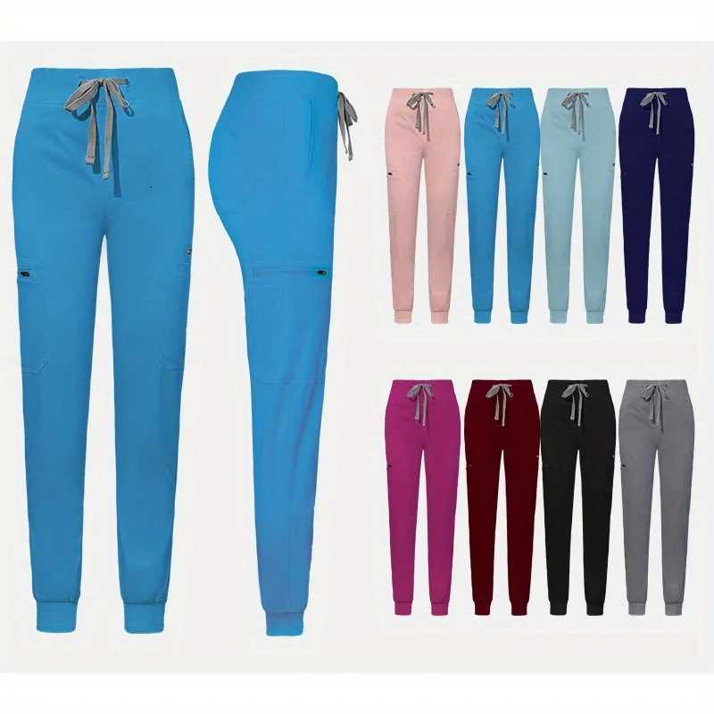 Neutral Stand Collar Frosted Set Suitable for Pet Grooming Doctors Nurses and Beauty Salon Staff To Wear Z250718