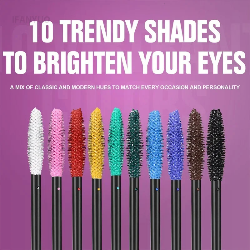 5D Colorful Silk Mascara Blue Red Black Cream Length Waterproof and Non-caking Colored Thickening Lengthening Curling Mascara 250717