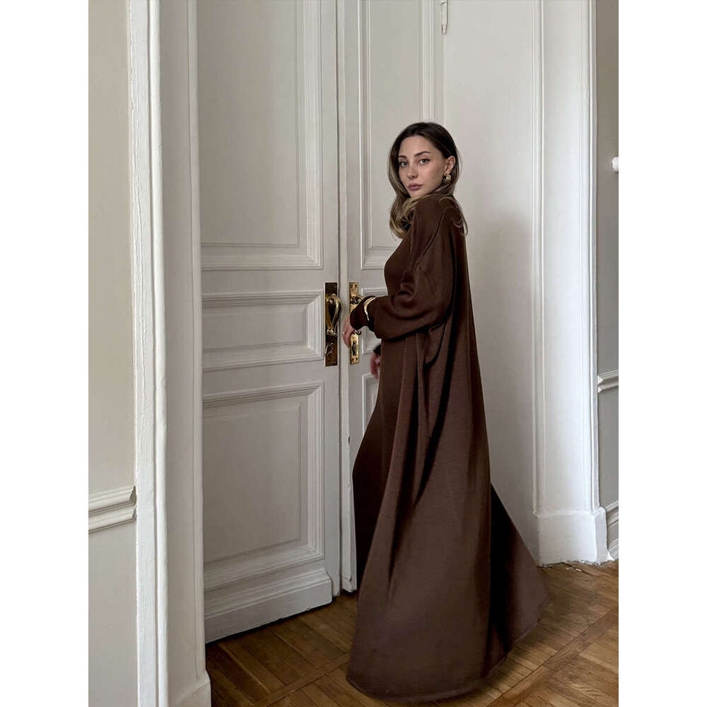 Pure Cotton Hollow Out Vest Dress + Long Sleeve Cardigan Set For Women Soft Knitted Cover-Up B5