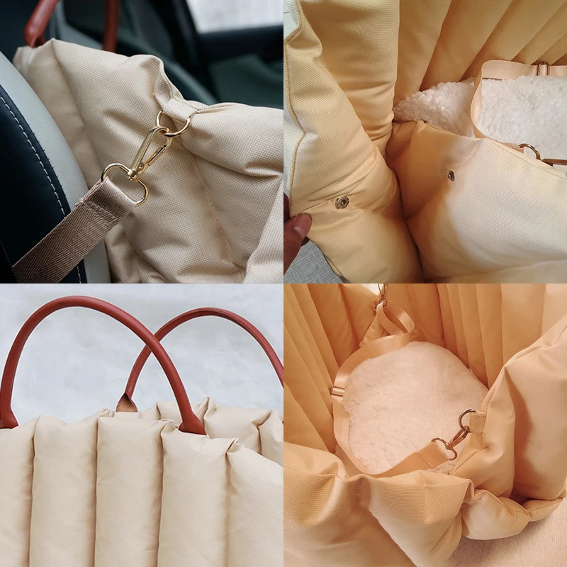 Pet Dog Bag Is Portable and Comfortable for Travel Handbag Winter Warm Removable Portable Outdoor Travel Safety Seat Bag 250715