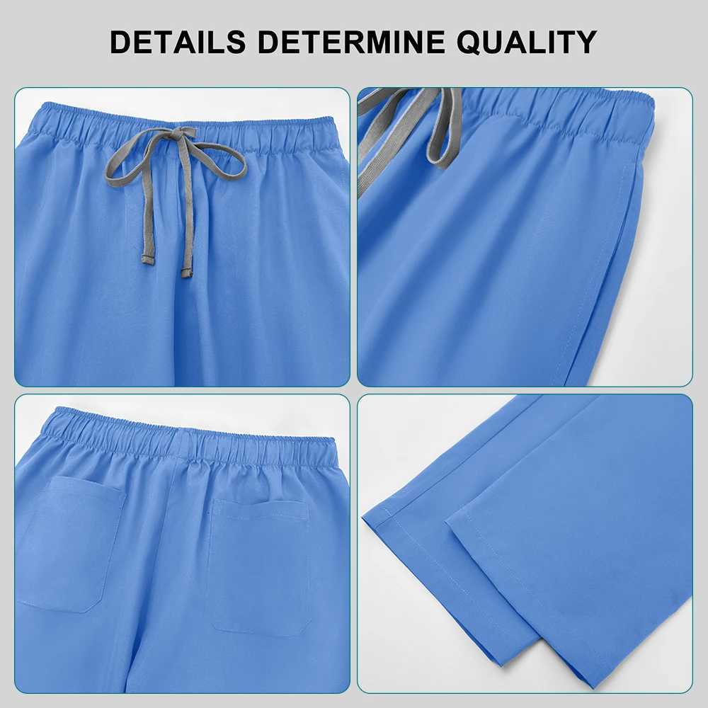 Nurse Uniforms Elastic Quick Drying Doctor Nurses Dental Pet Hospital Uniform Sets Short Sleeved Top Straight Pants Scrubs Suits Z250718
