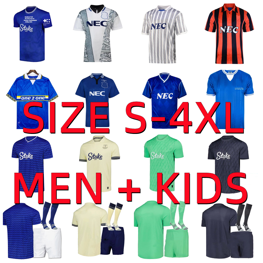 25 26 NDIAYE EFC McNEIL Soccer Jerseys 2025 2026 EVERTONES CALVERT-LEWIN PICKFORD DOUCOURE TARKOWSKI KEANE BETO IROEGBUNAM COLEMAN Men kids Football Shirt uniorms
